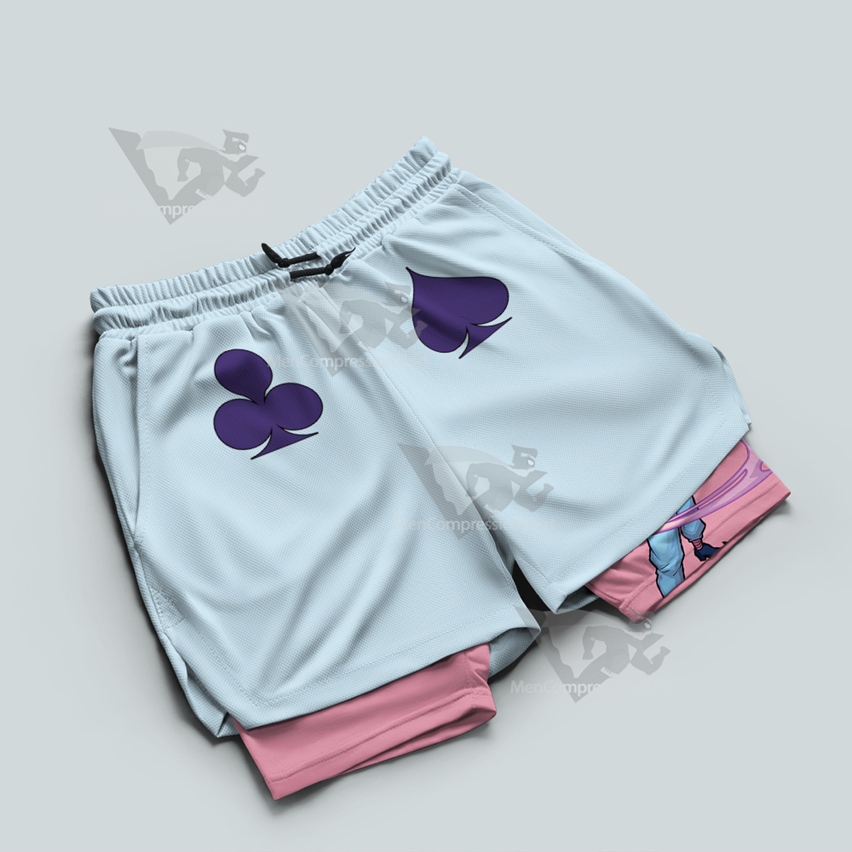 Hunter Morow Hisoka Blue Men Compression Gym Short