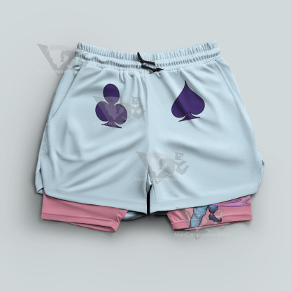 Hunter Morow Hisoka Blue Men Compression Gym Short