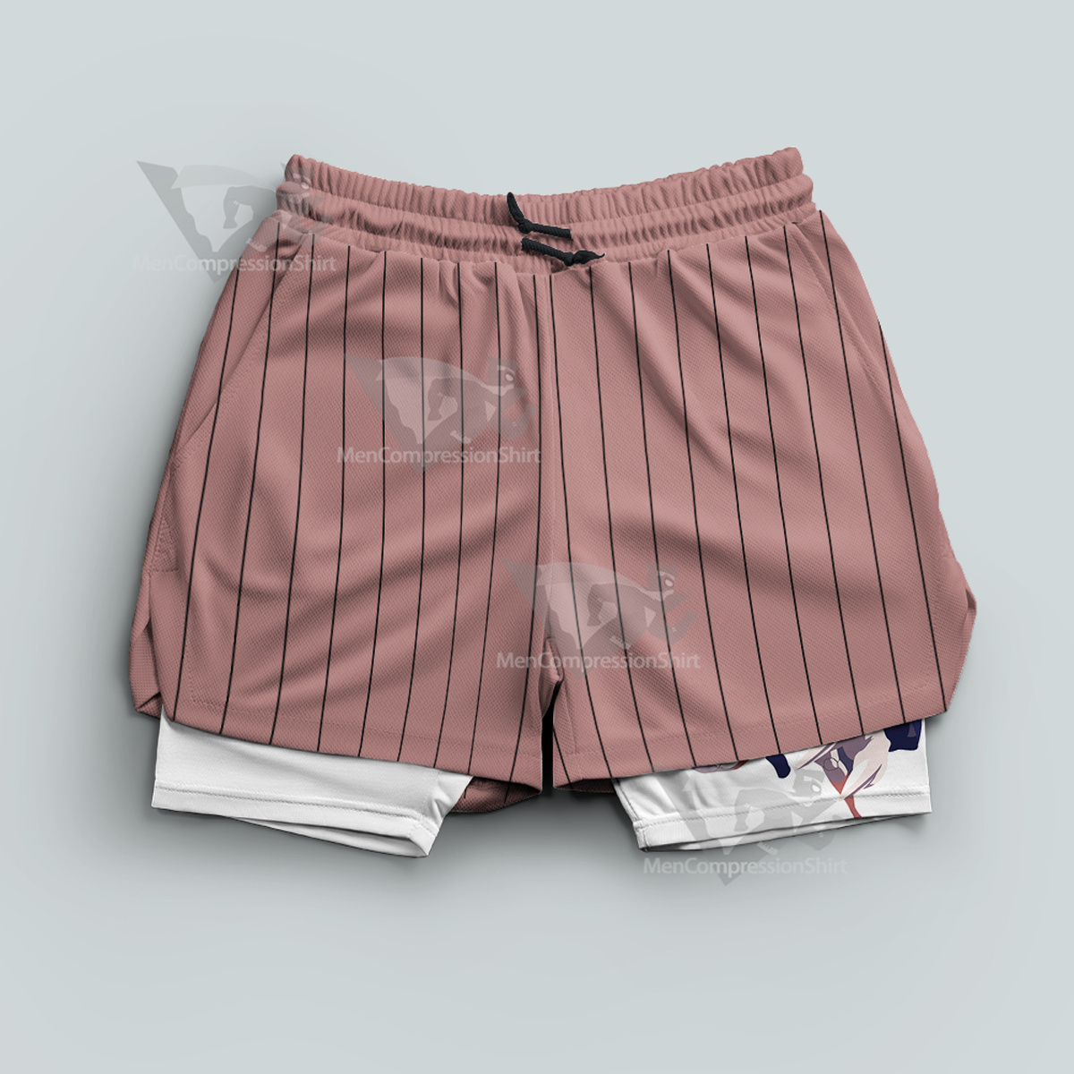 Hunter Neferpitou Pink Men Compression Gym Short