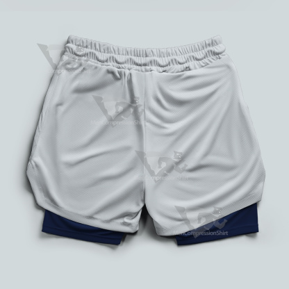 Hunter Netero Isaac White Men Compression Gym Short-MensCompressionShirt