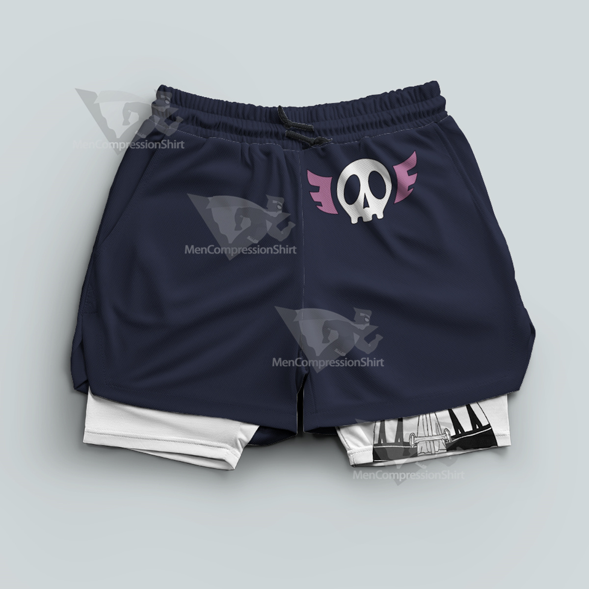 Hunter Portor Feitan Blue Men Compression Gym Short