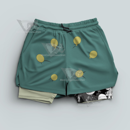 Hunter Zoldyck Illumi Gren Men Compression Gym Short