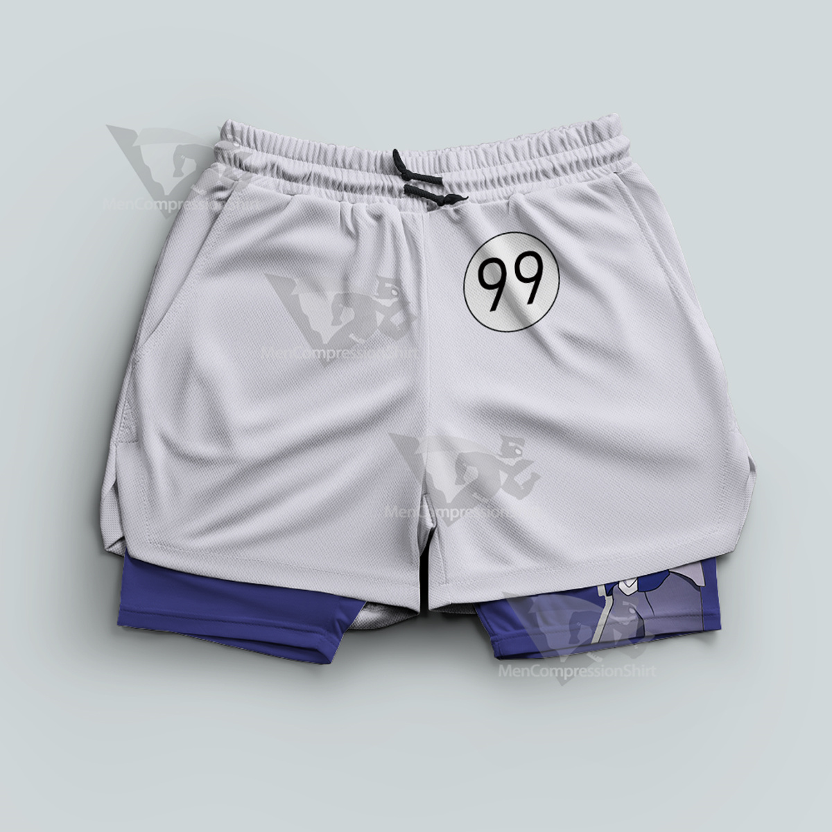 Hunter Zoldyck Killua White Men Compression Gym Short