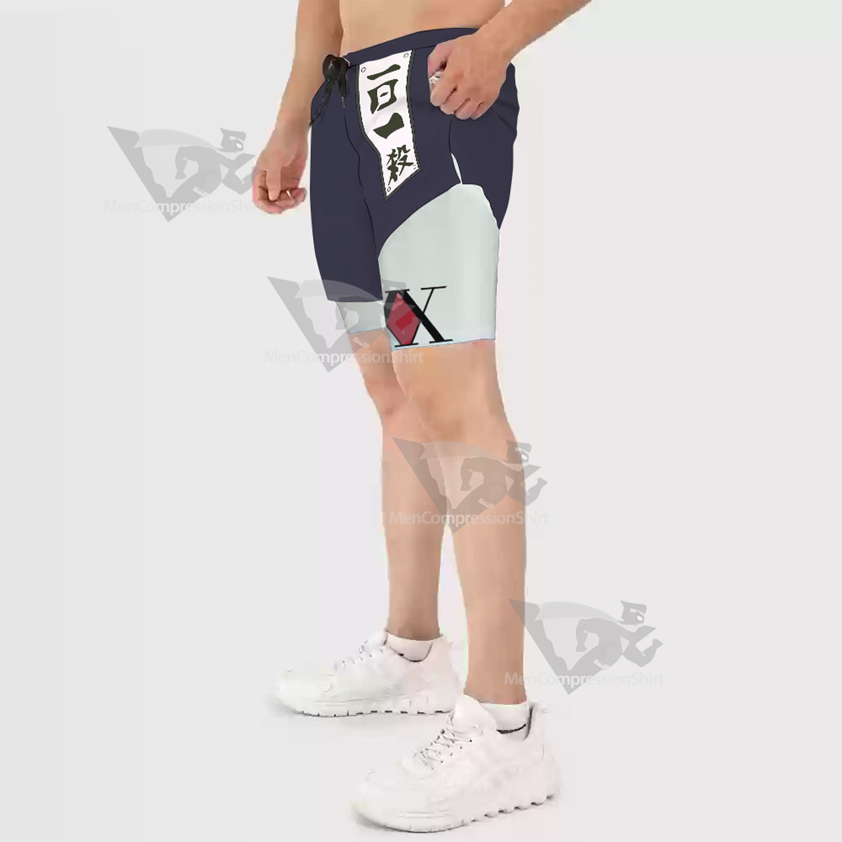 Hunter Zoldyck Zeno Pink Men Compression Gym Short