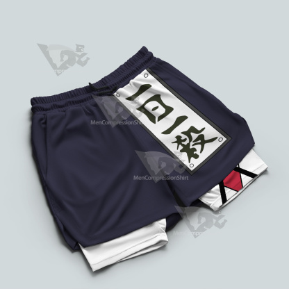 Hunter Zoldyck Zeno Pink Men Compression Gym Short