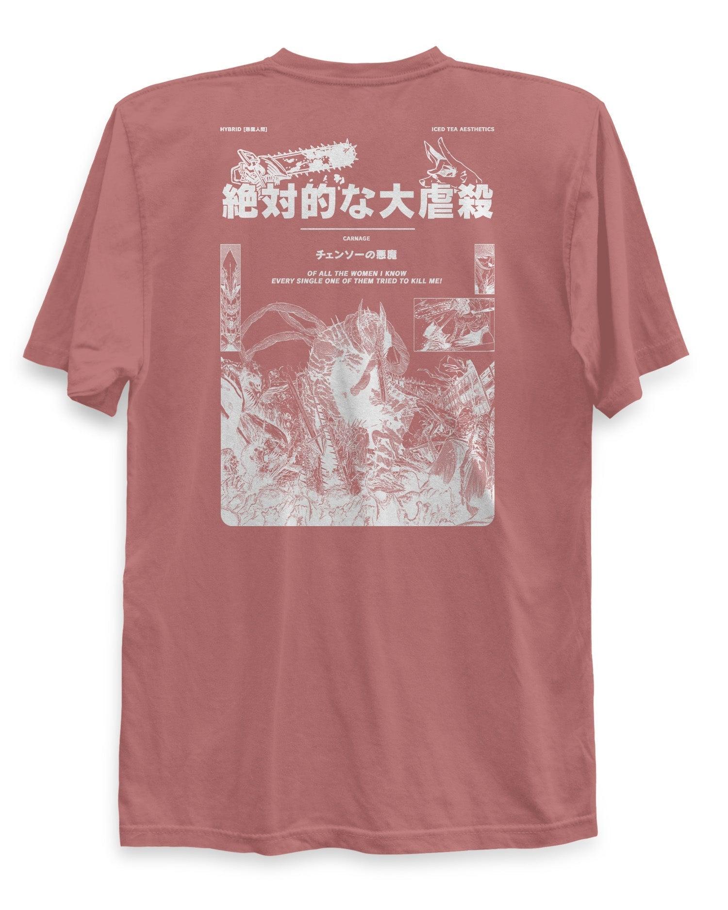 Hybrid Iced Tea Aesthetics Chainsaw Short Sleeve T-Shirt