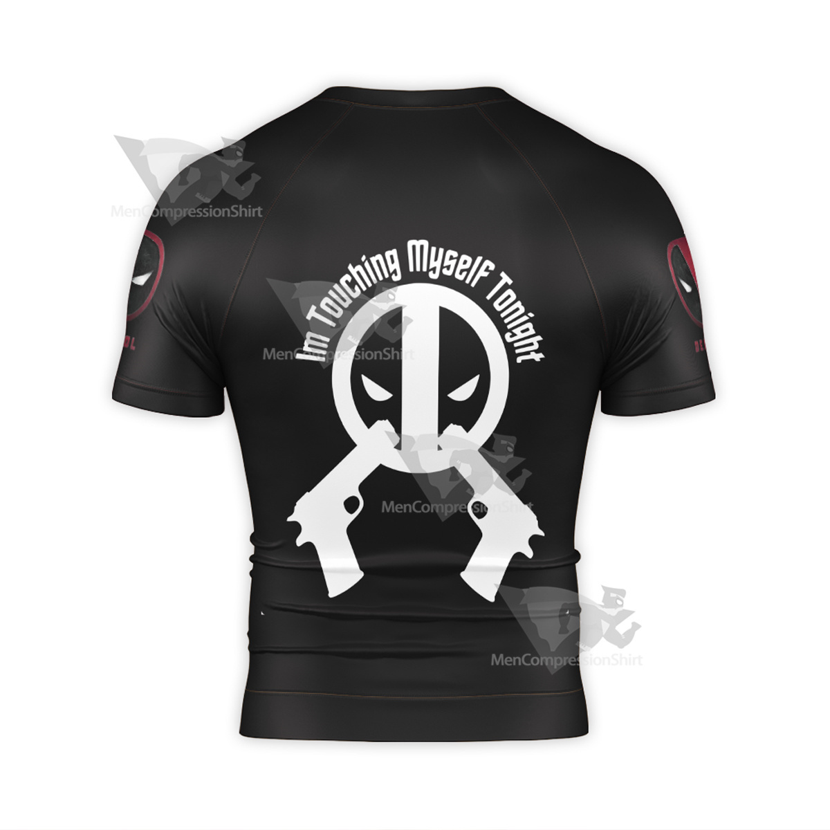 Hyper Deadpool Black Short Sleeve Compression Shirt