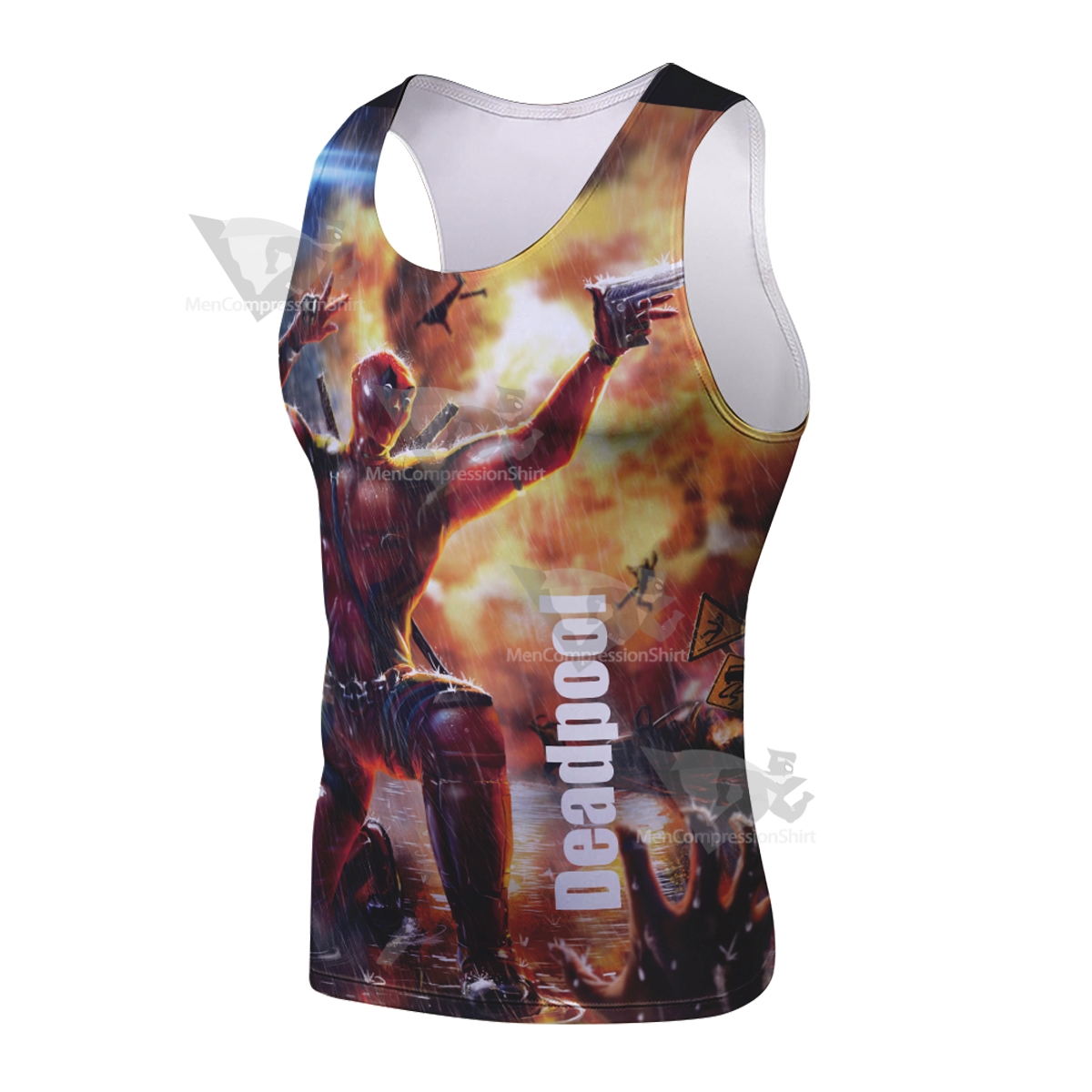 Hyper Deadpool Black Sleeveless Compression Shirt