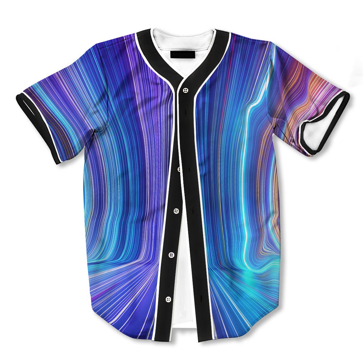 Hyperspace Colorful 3d Print Full Size Baseball Jerseys