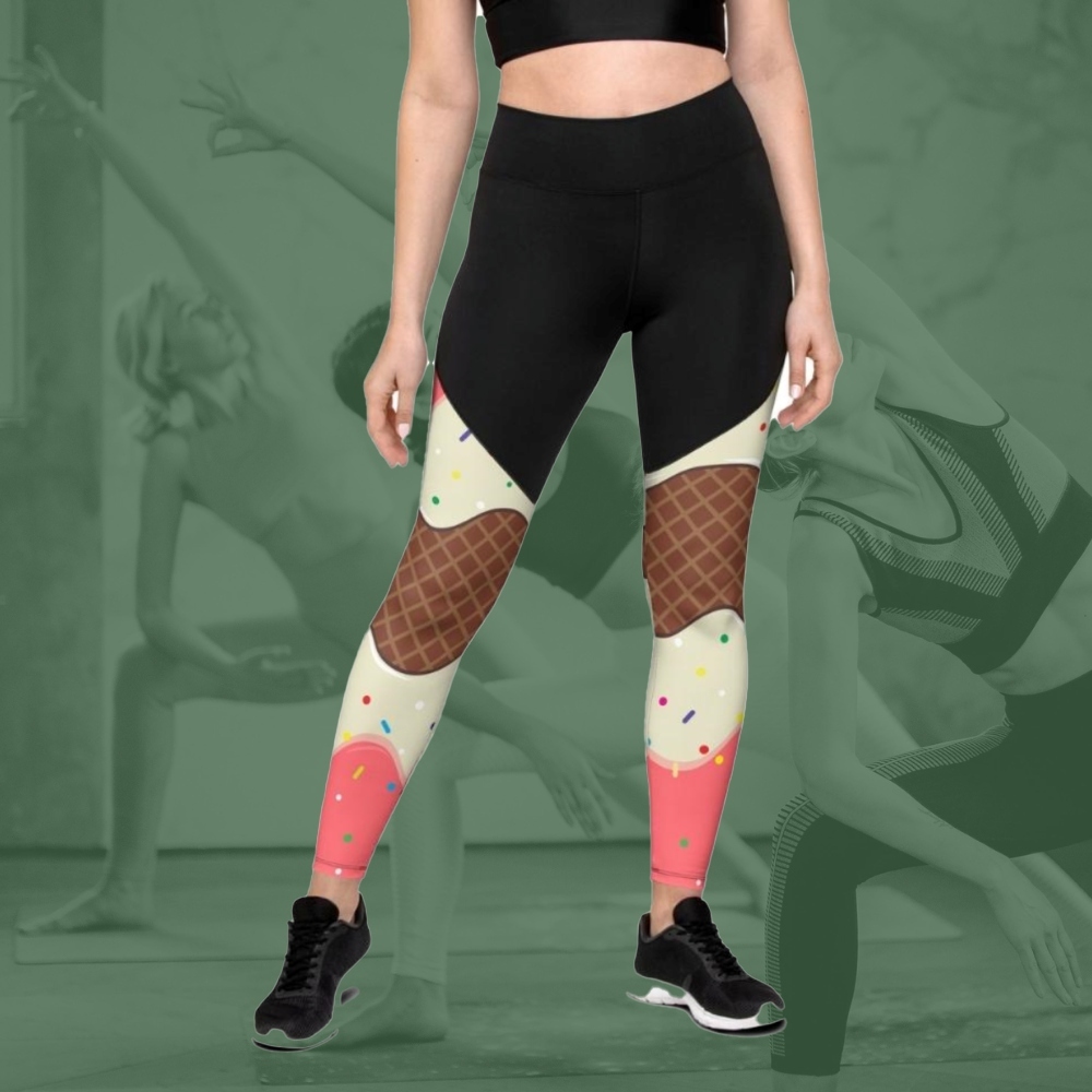 Ice Cream Women Compression Legging