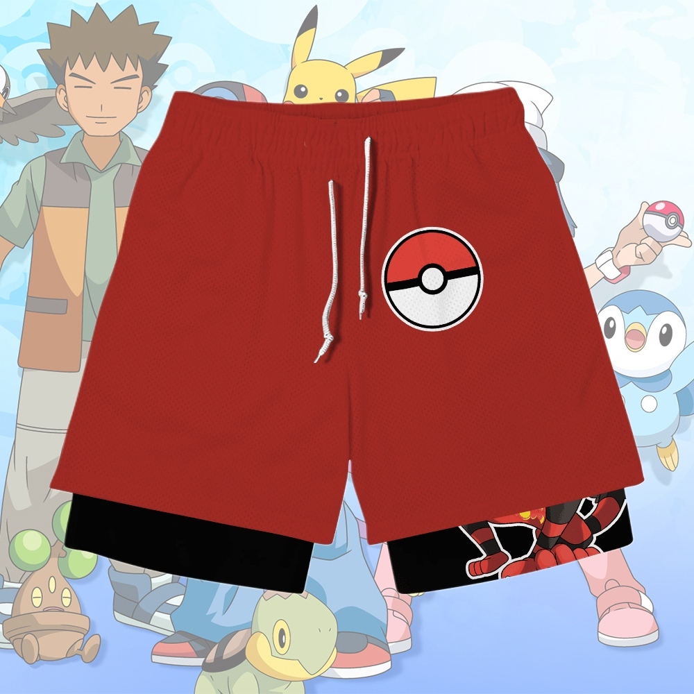 Incineroar Anime Compression Gym Shorts