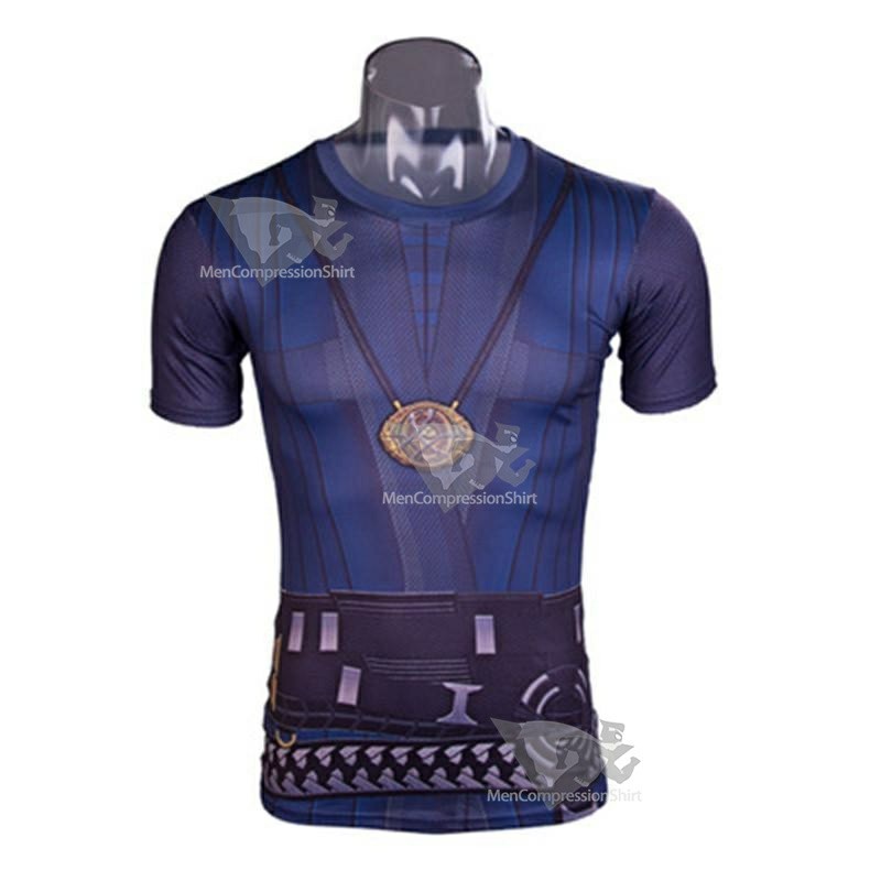 Infinity War Dr Strange Short Sleeve Compression Shirt For Men