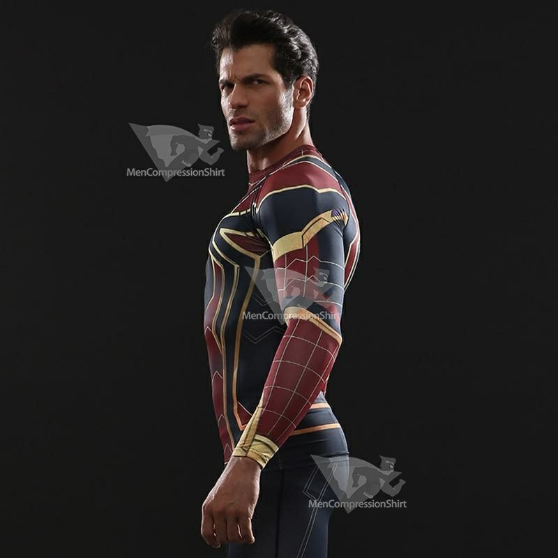 Infinity War Parker Long Sleeve Compression Shirt For Men