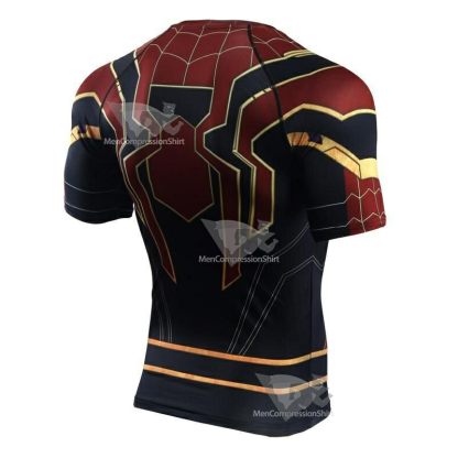 Infinity War Parker Short Sleeve Compression Shirt For Men