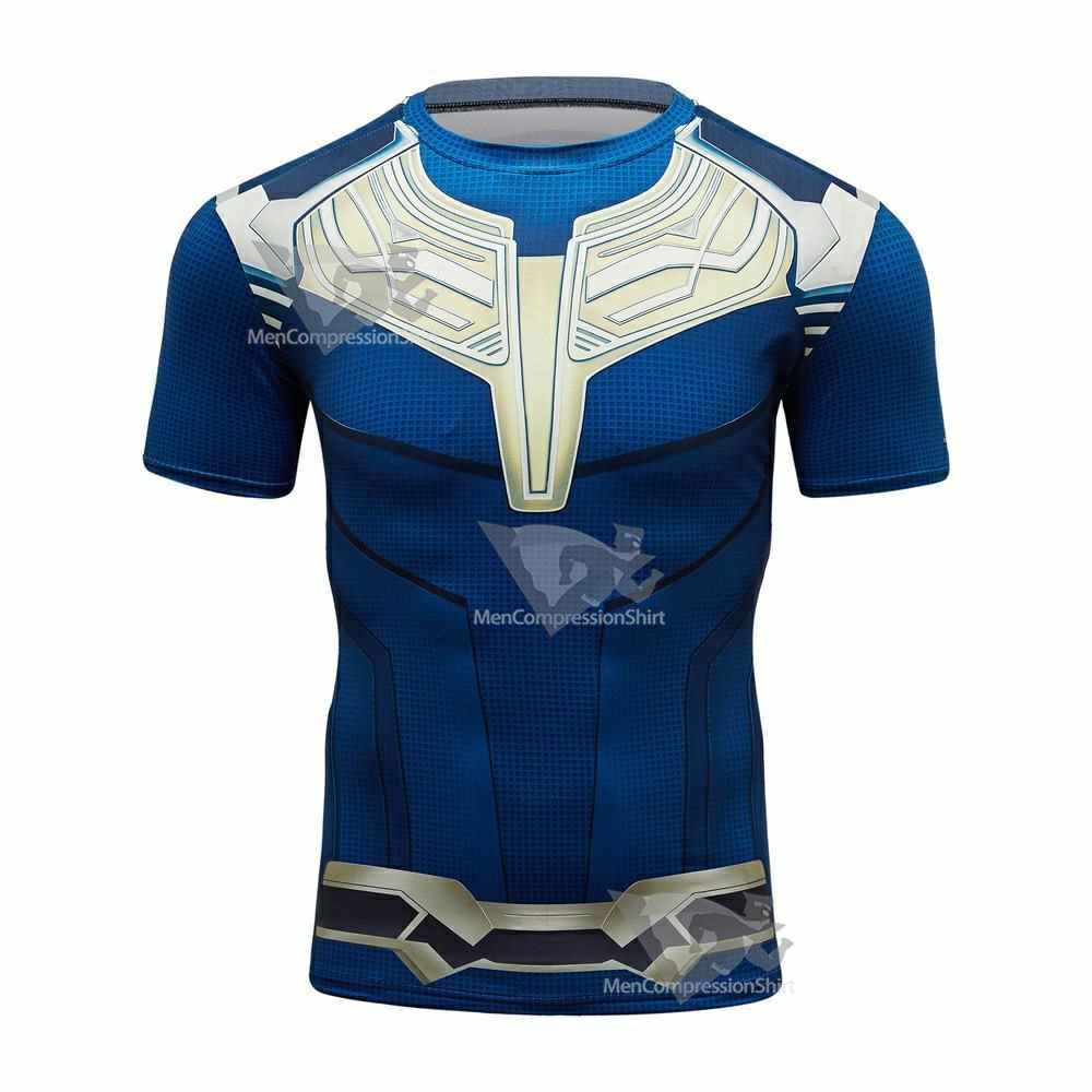 Infinity War Thanos Short Sleeve Compression Shirt For Men