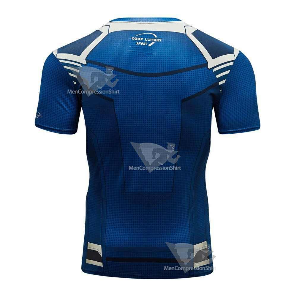 Infinity War Thanos Short Sleeve Compression Shirt For Men