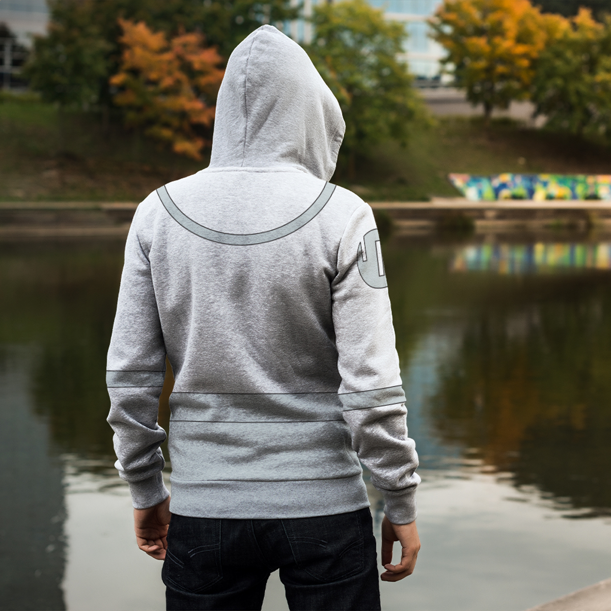 Invincible Mark Viltrumite White Cosplay Zip Up Hoodie
