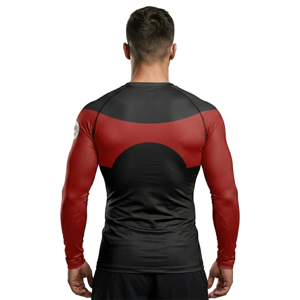 Invincible Oliver Grayson Age 15 Red Yellow Long Sleeve Compression Shirt