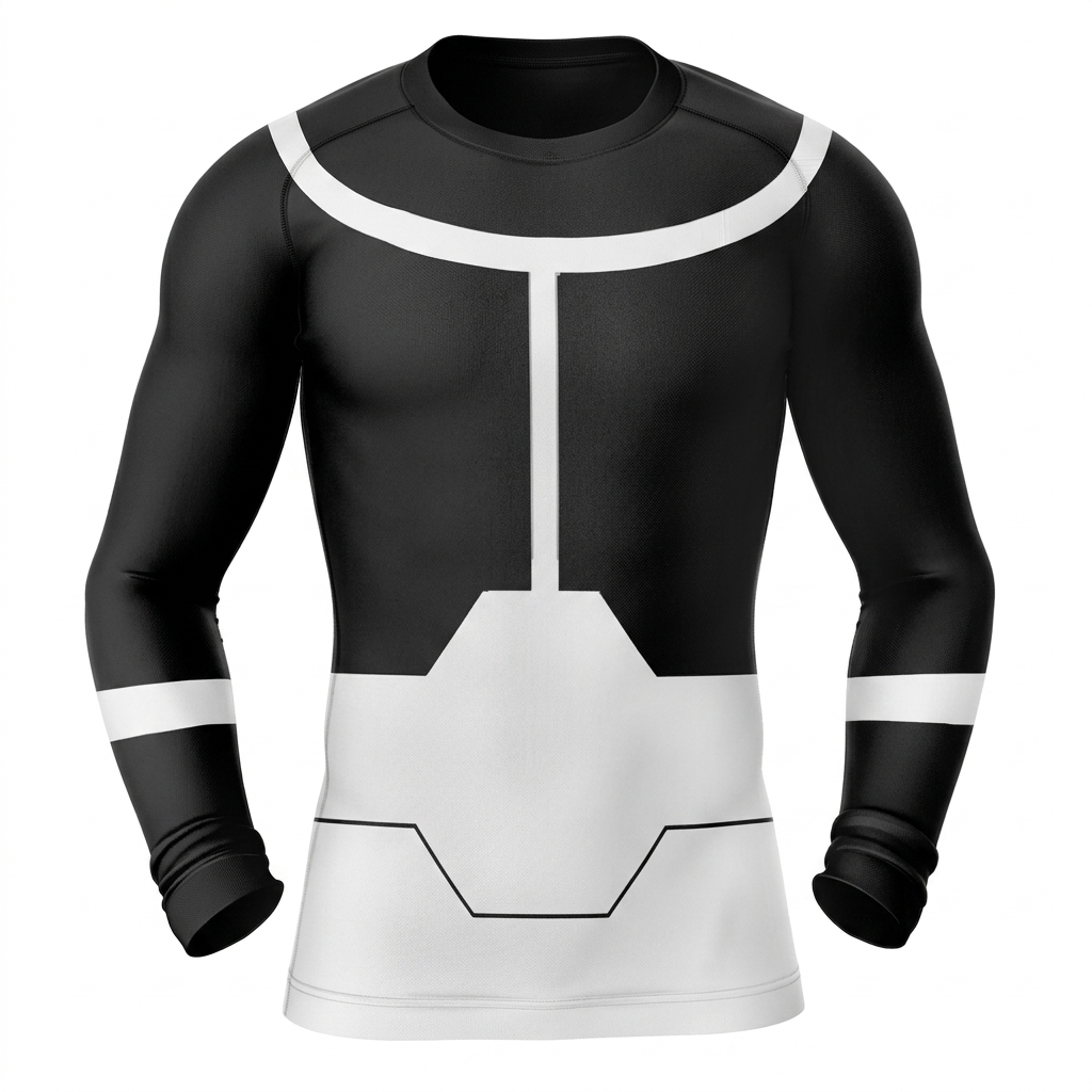 Invincible Viltrumite Executioner and Black Gray Long Sleeve Compression Shirt
