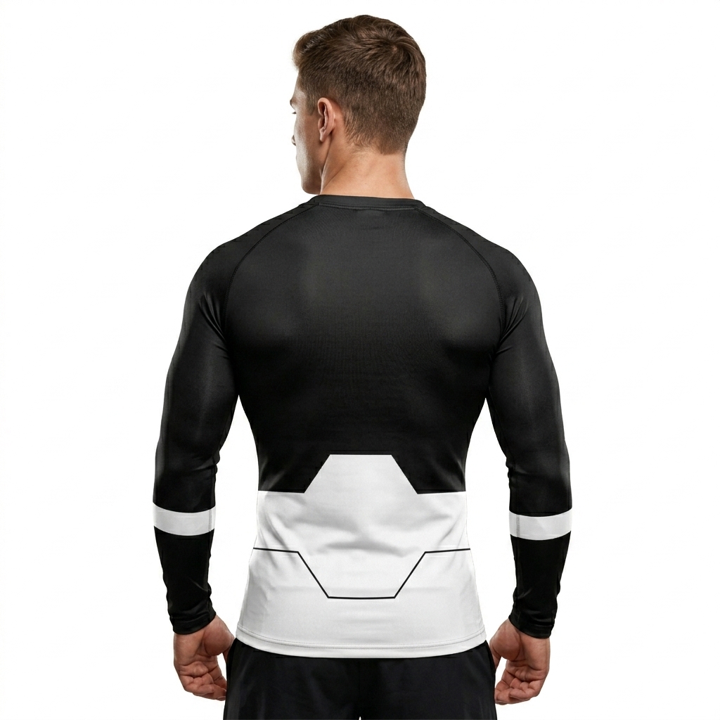 Invincible Viltrumite Executioner and Black Gray Long Sleeve Compression Shirt