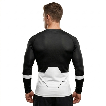Invincible Viltrumite Executioner and Black Gray Long Sleeve Compression Shirt