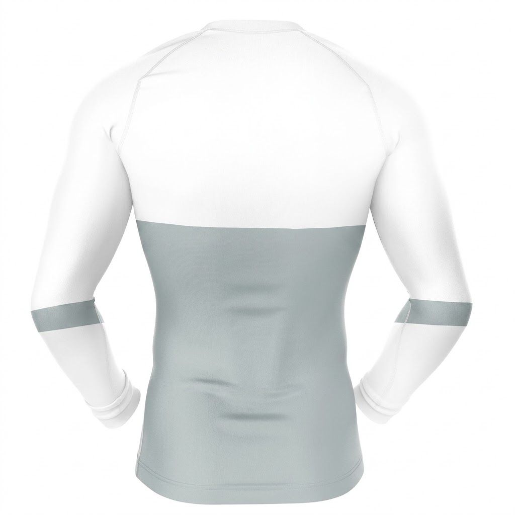Invincible Viltrumite V2 Gray White Long Sleeve Compression Shirt
