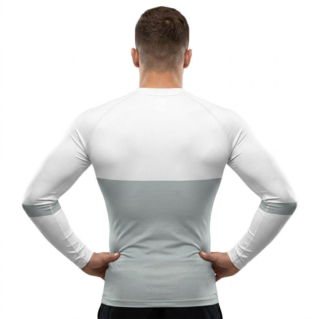 Invincible Viltrumite V2 Gray White Long Sleeve Compression Shirt