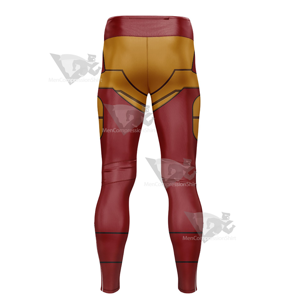 Iron Man Red And Yellow Mens Compression Legging