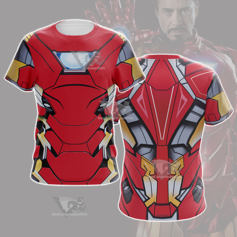 Iron Men Tony Stark Cosplay T-Shirt