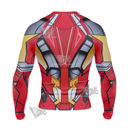 Iron Men Tony Stark Long Sleeve Compression Shirt