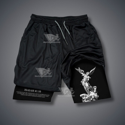 Isaiah 41 10 Angel And Devil Performanceshorts