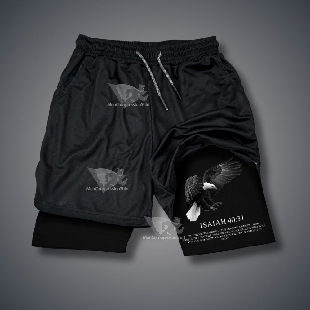Isaiah Eagle Performance Shorts-MensCompressionShirt