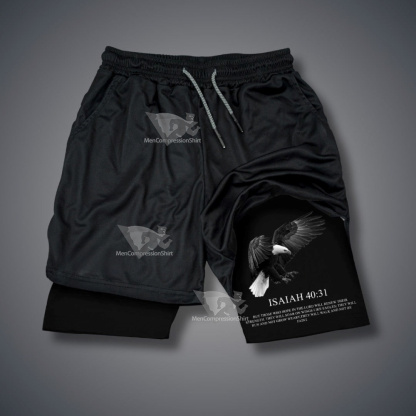 Isaiah Eagle Performance Shorts-MensCompressionShirt