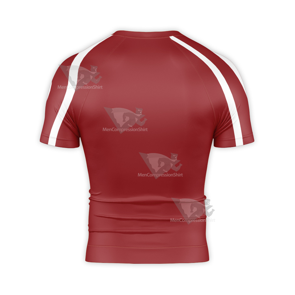 Ishura Anime Soujiro The Willow Sword Short Sleeve Compression Shirt