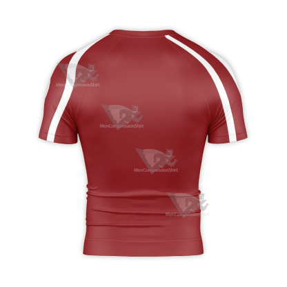 Ishura Anime Soujiro The Willow Sword Short Sleeve Compression Shirt
