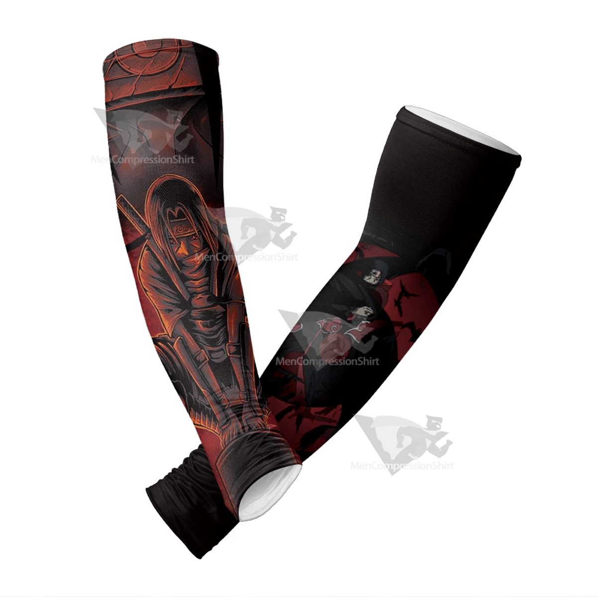 Itachi Mangekyou Sharingan Black Compression Arm Sleeve