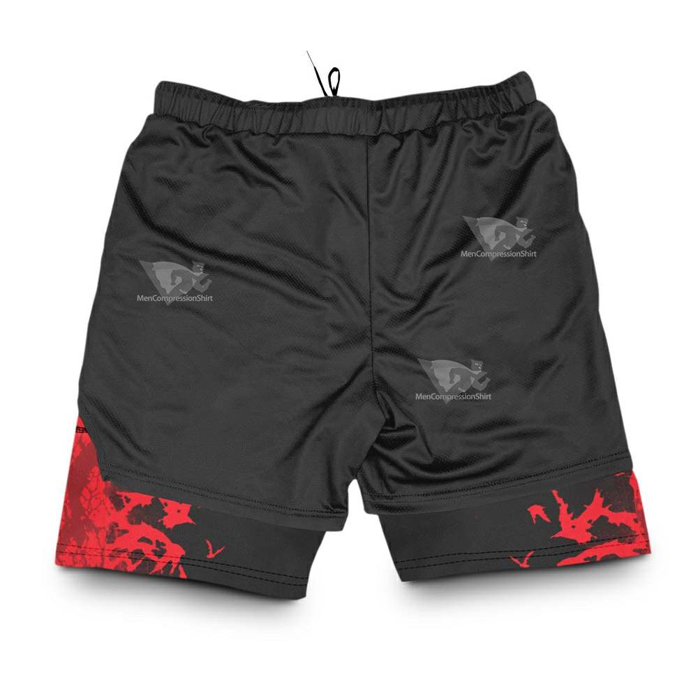 Itachi Summoning Crow Compression Shorts