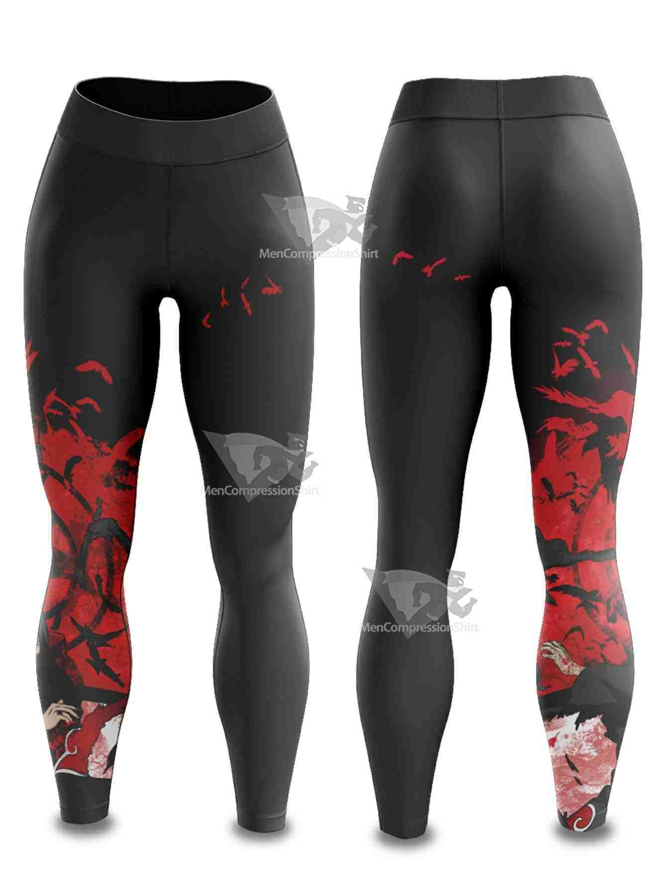 Itachi Summoning Crow Women Compression Leggings
