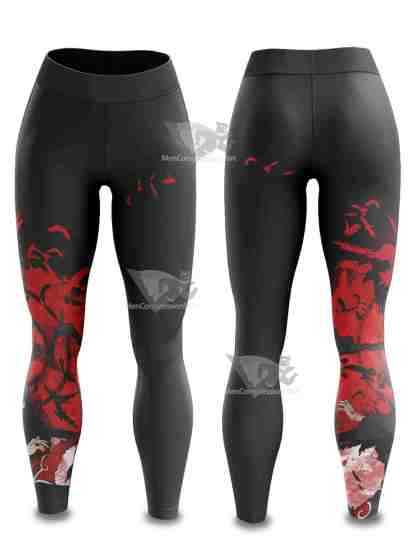 Itachi Summoning Crow Women Compression Leggings