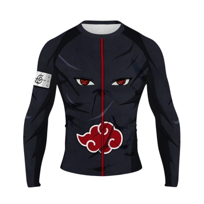 Itachi Uchiha Men Long Sleeve Compression Shirt