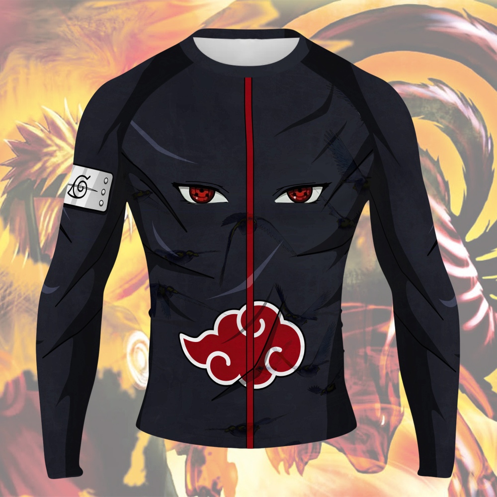 Itachi Uchiha Men Long Sleeve Compression Shirt