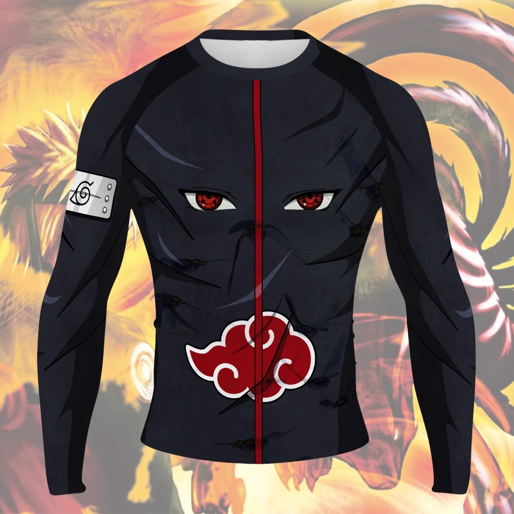 Itachi Uchiha Men Long Sleeve Compression Shirt
