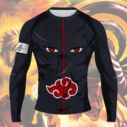 Itachi Uchiha Men Long Sleeve Compression Shirt