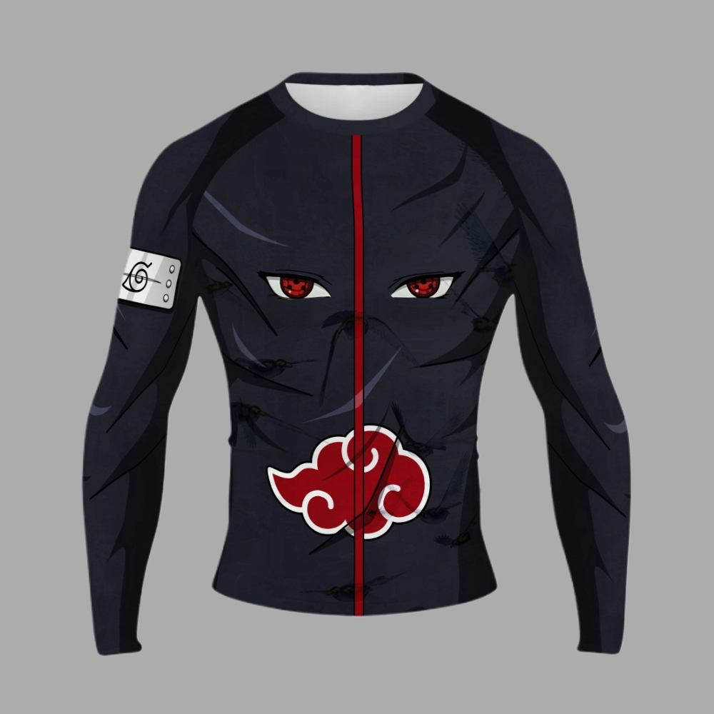 Itachi Uchiha Men Long Sleeve Compression Shirt