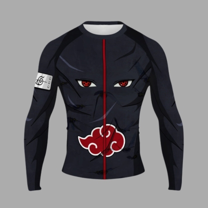 Itachi Uchiha Men Long Sleeve Compression Shirt