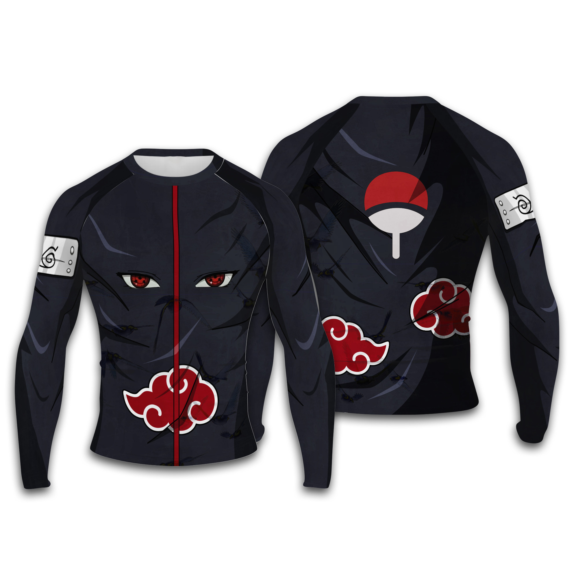 Itachi Uchiha Men Long Sleeve Compression Shirt