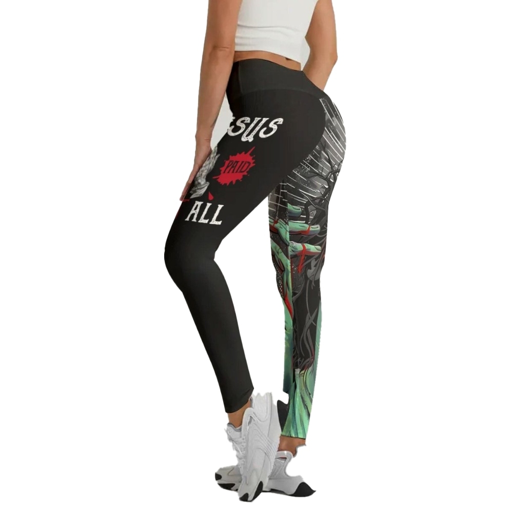 Jesus Paid All Women Compression Legging