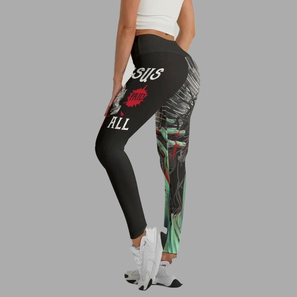 Jesus Paid All Women Compression Legging