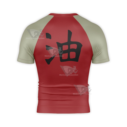 Jiraiya Hokage Red Short Sleeve Compression Shirt