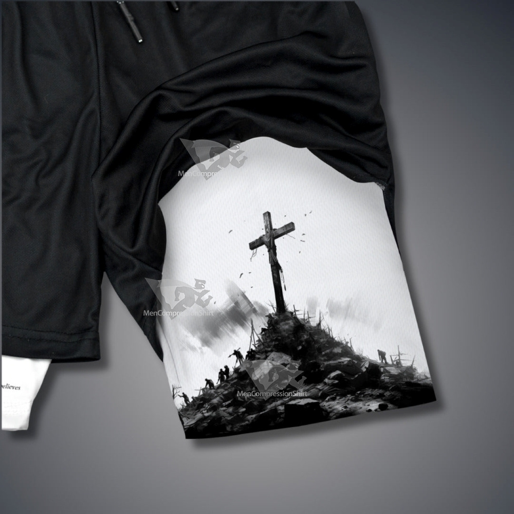 John 3 16 The Cross Performance Shorts